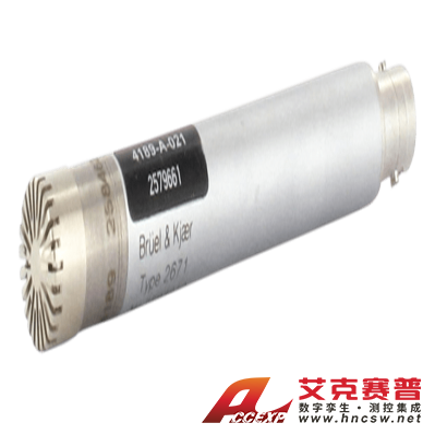 4189-A-021 型  配有 2671 型前置放大器的 ½ 英寸自由场传声器(20赫兹到20千赫,预极化)