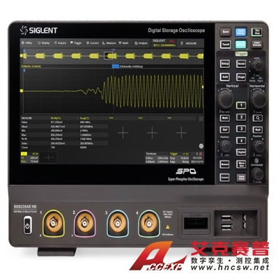 鼎阳SIGLENT SDS2104X HD 高分辨率示波器 100 MHz带宽 4通道