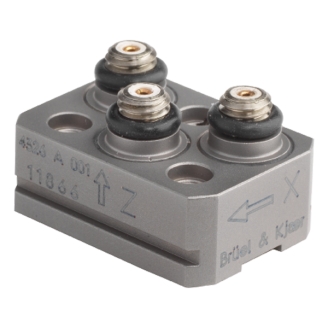 HBK 4326-A-001型  微型三轴压电电荷型加速度计，带槽，不含电缆