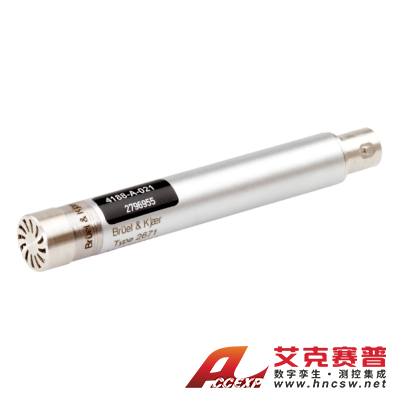 HBK 4188-A-021型  带2671型前置放大器的½英寸自由场传声器,20 HZ 至 12.5 KHZ,预极化