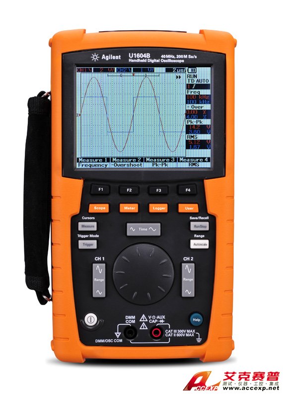 U1604B 手持式示波器，40 MHz