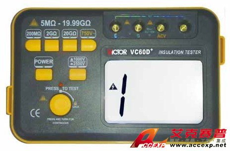 VC60D+ 手持式绝缘电阻测试仪
