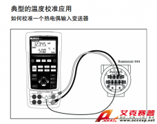 典型的便携式温度校准应用