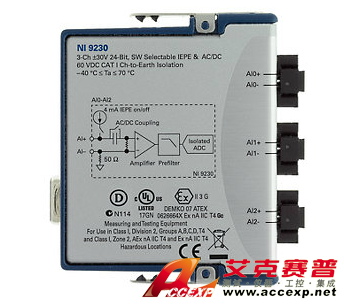 NI 9230动态信号采集模块 图片