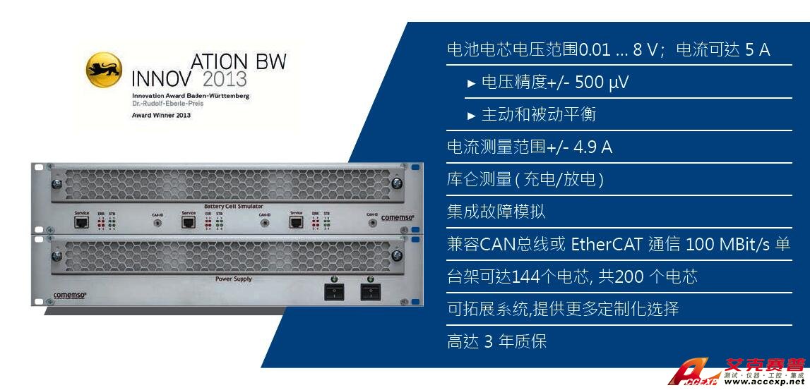 德国Comemso BMS测试系统解决方案