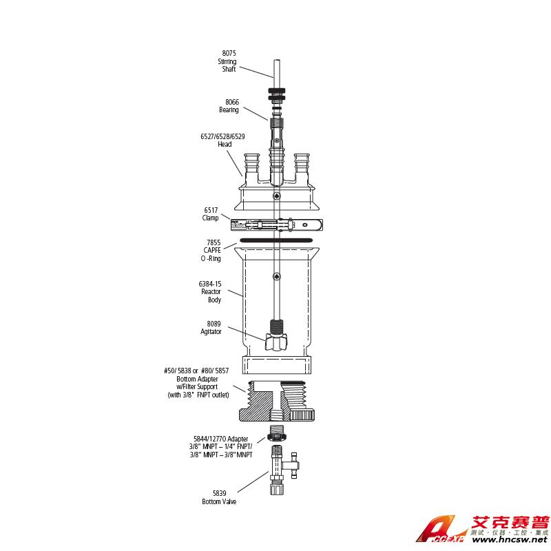 JULABO优莱博 150ml 单层过滤釜，CRS6384-115
