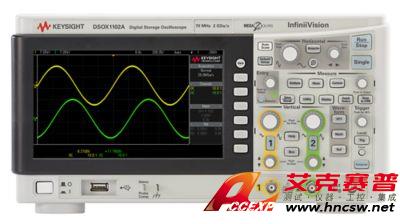 keysight是德 DSOX1102A 示波器：70/100 MHz，2 个模拟通道